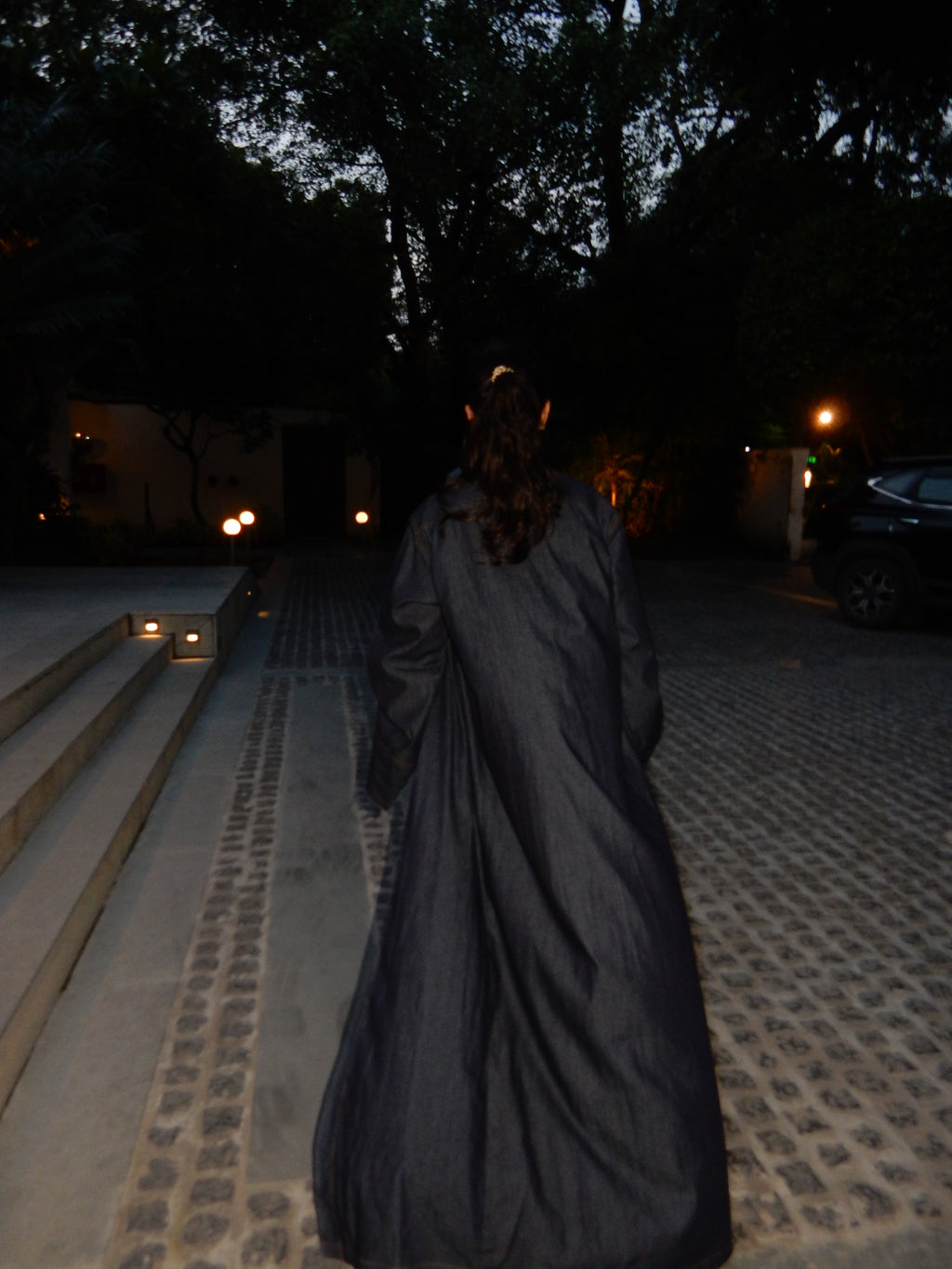 Avery Denim Shirt Abaya