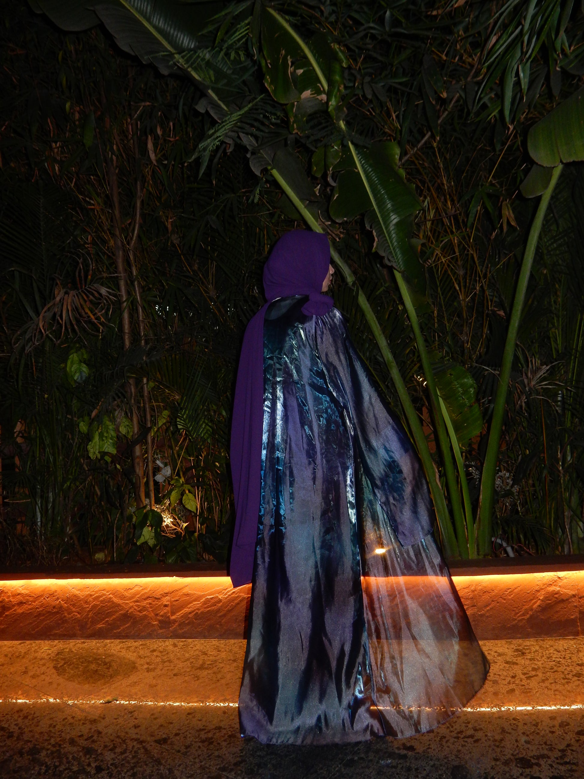 Moonlight Waterfall Sleeves Abaya + Inner Set