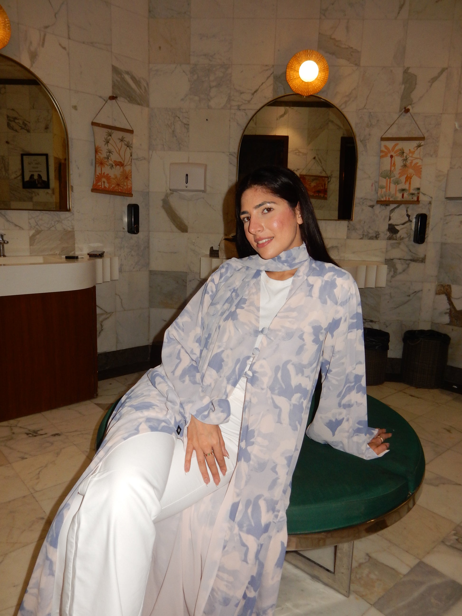 Naziya Printed Abaya