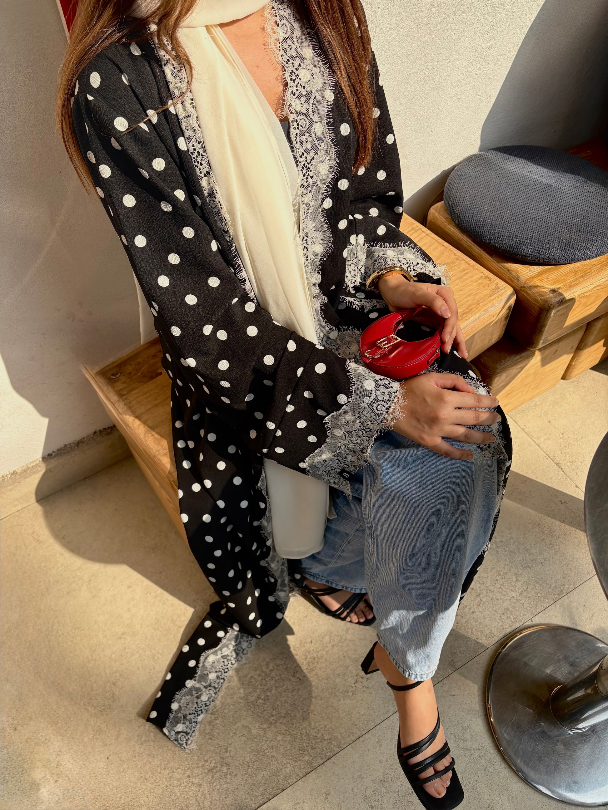 Amani Polka Dot Abaya