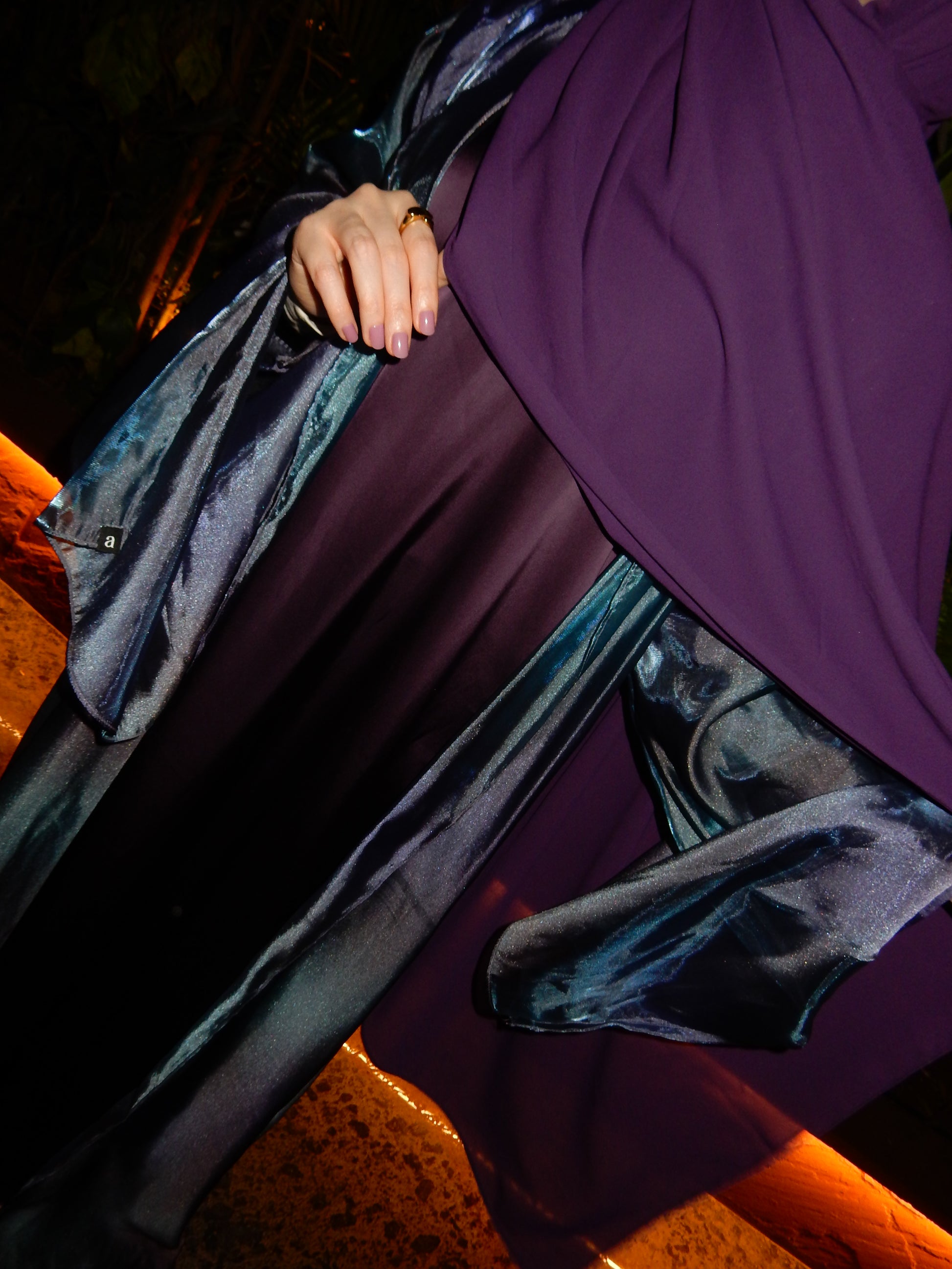 Moonlight Waterfall Sleeves Abaya + Inner Set