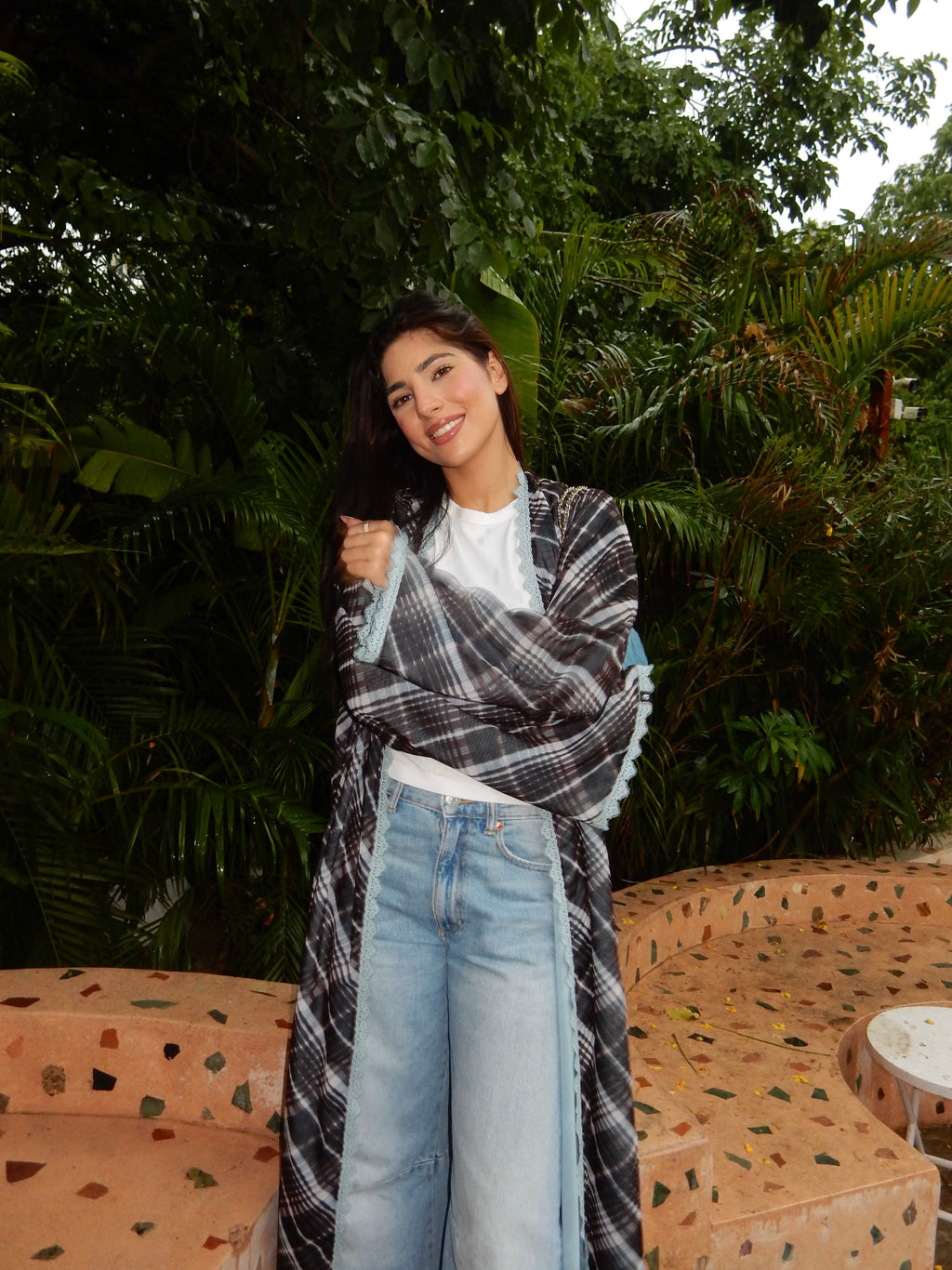 Leena Printed Abaya