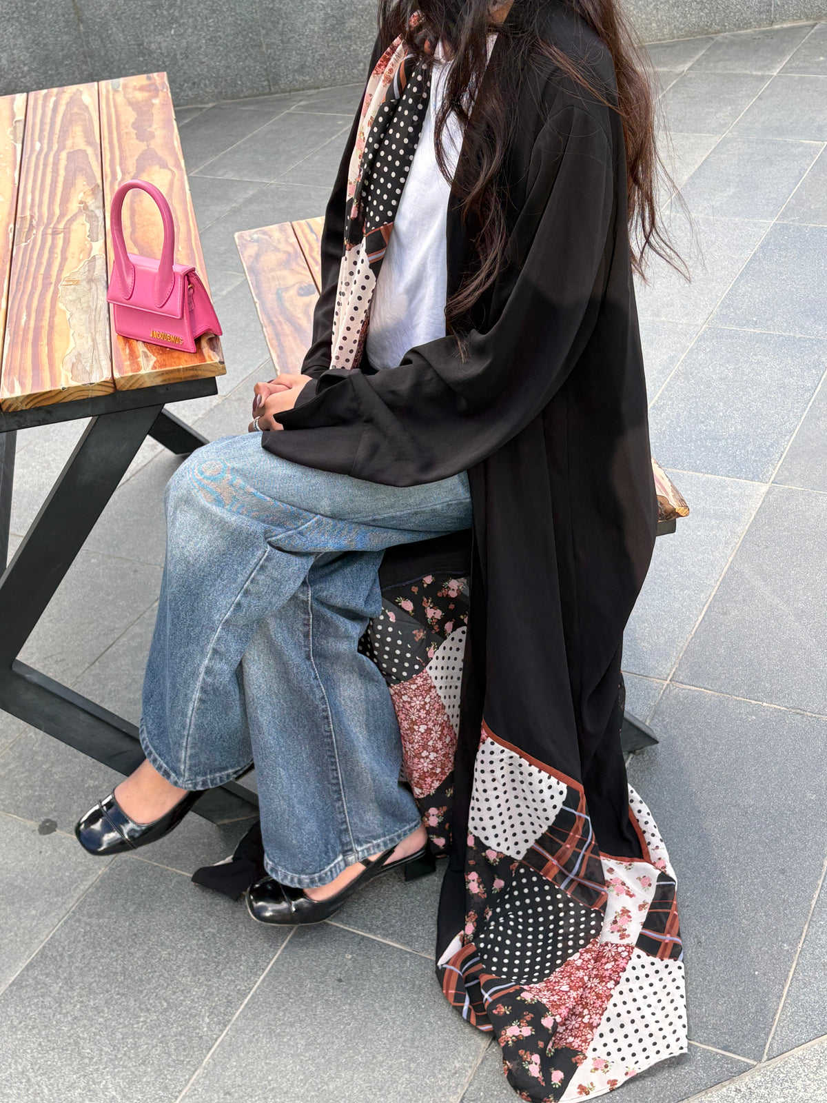 Merve Double Tone Abaya
