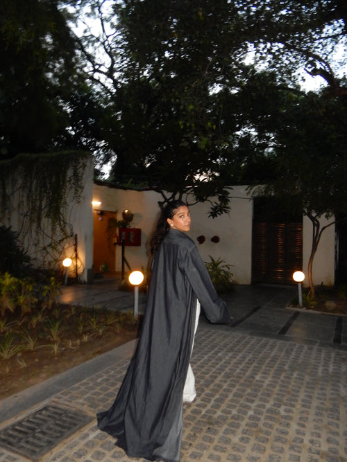 Avery Denim Shirt Abaya
