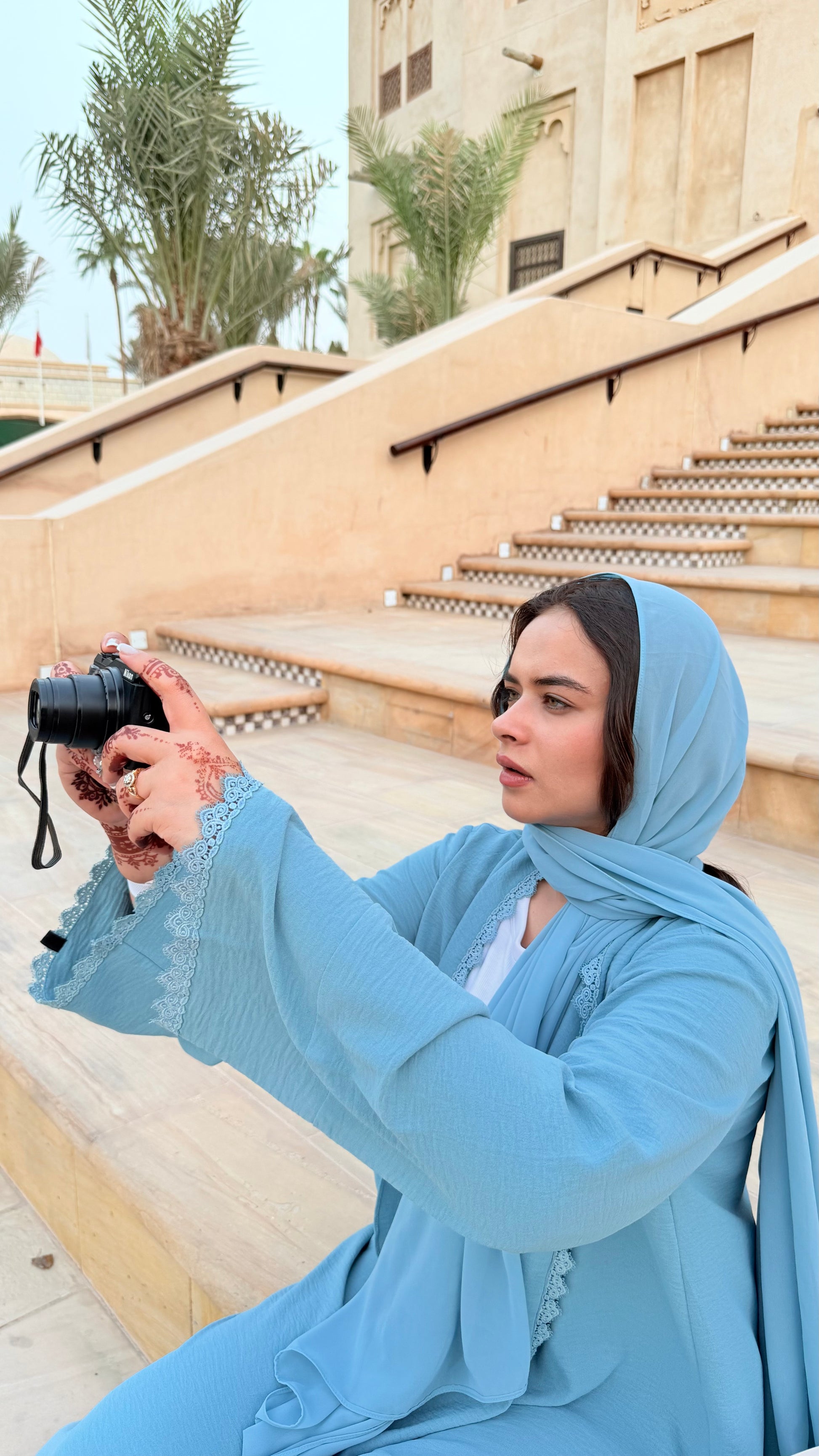 Mehr Lace Abaya