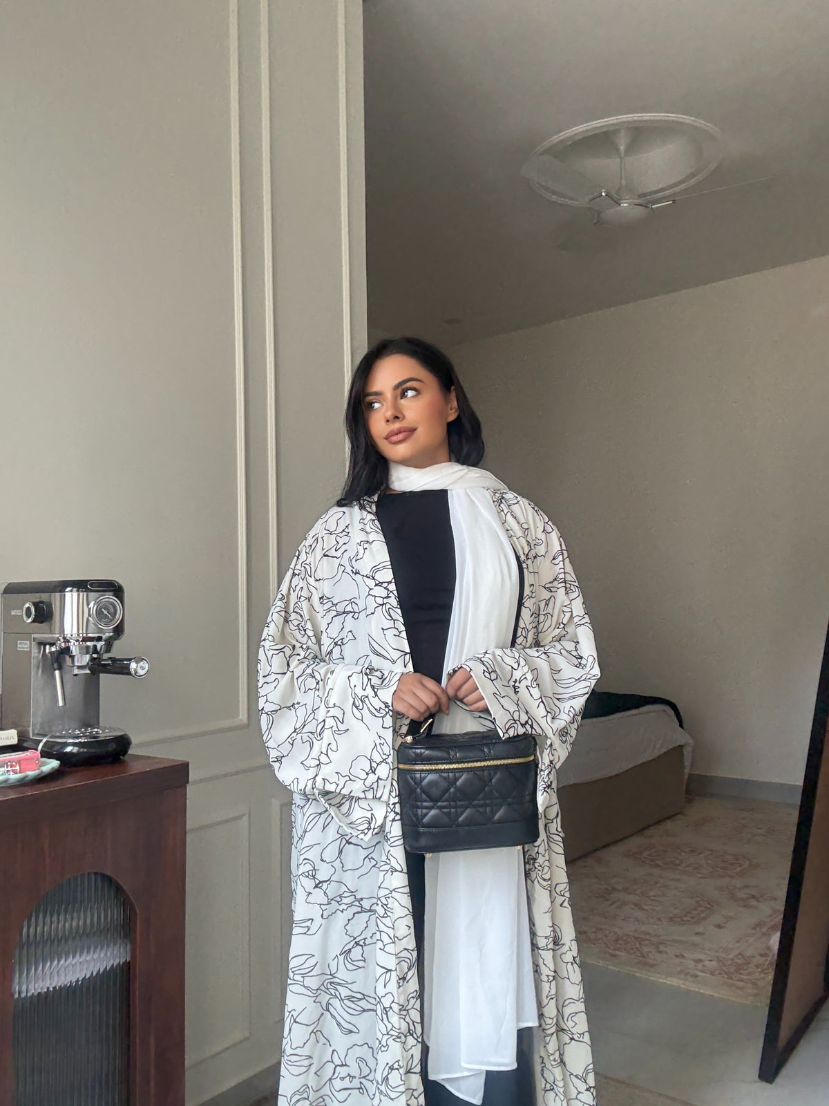 Asiya Printed Abaya