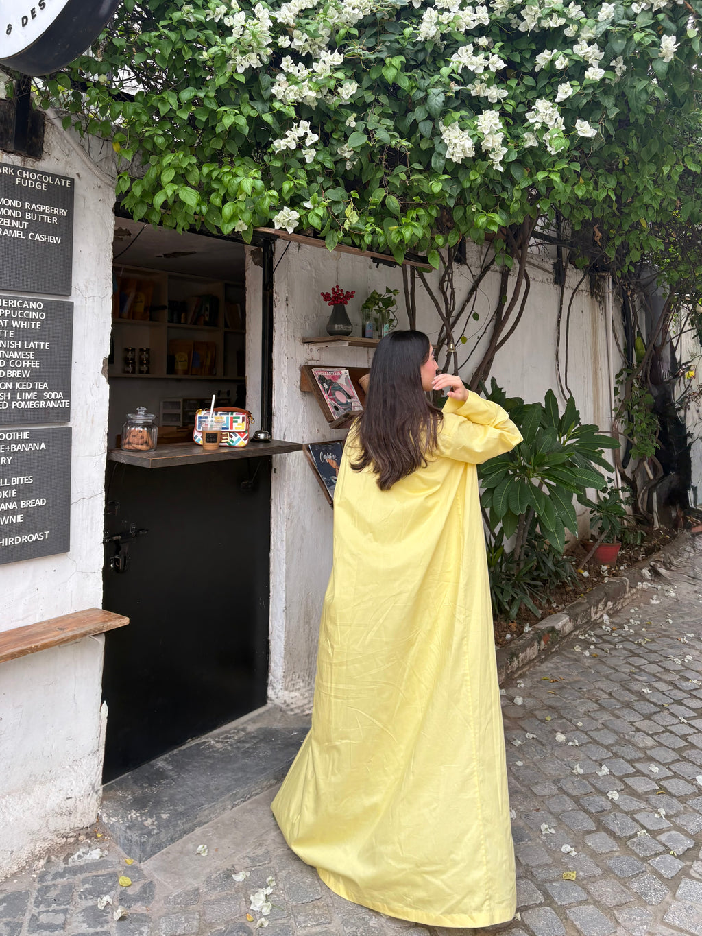 Avery Shirt Abaya (Yellow)