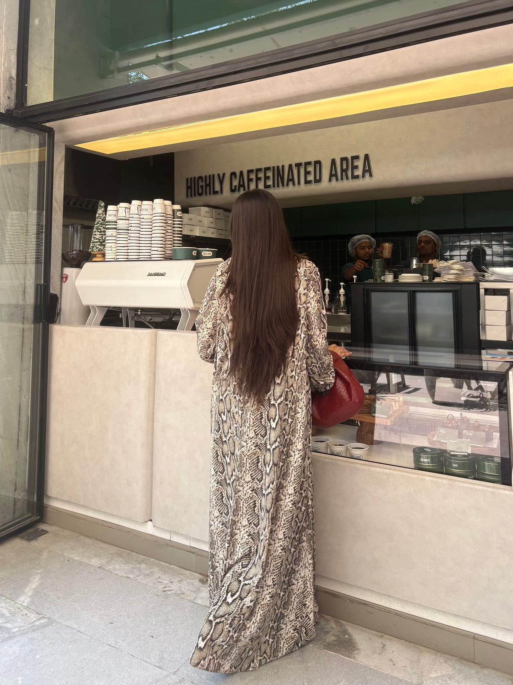 Beena Printed Abaya