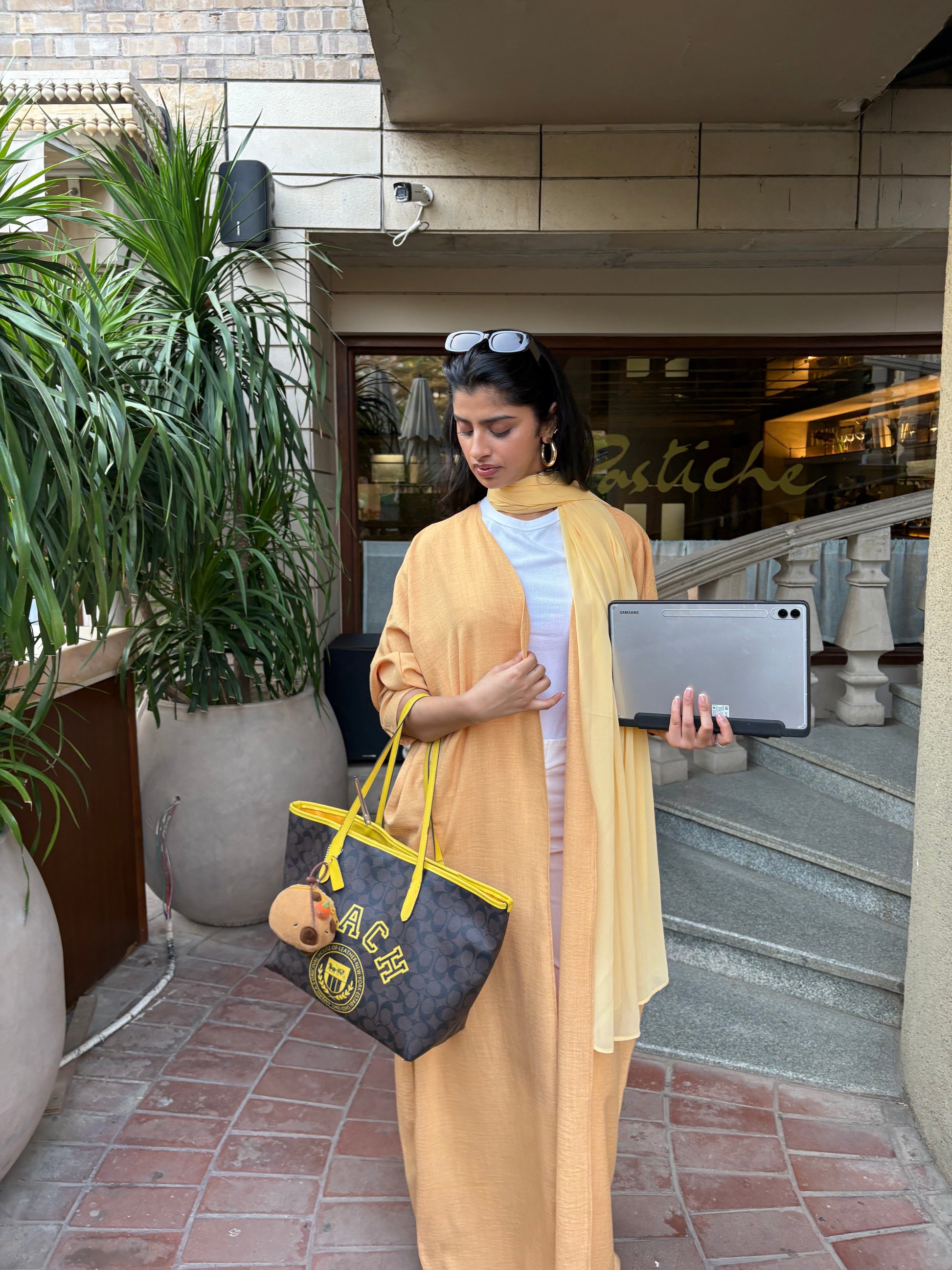 Ruya Abaya in Yellow