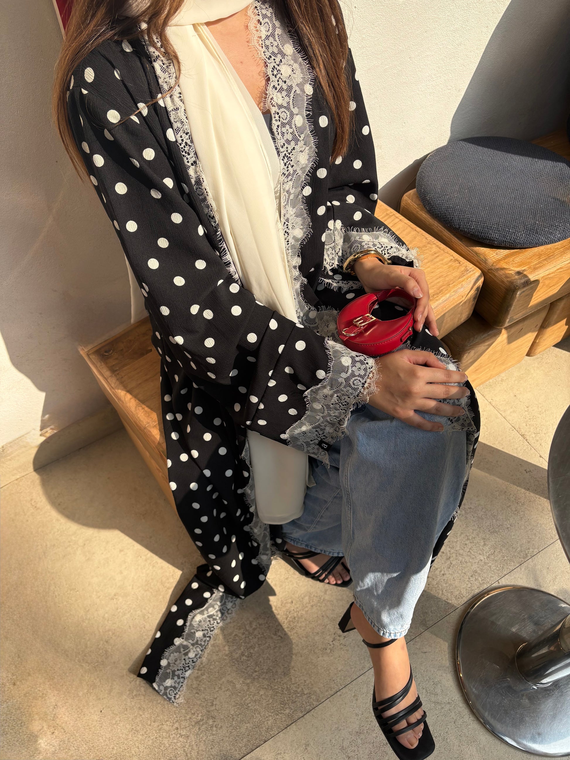 Amani Polka Dot Abaya