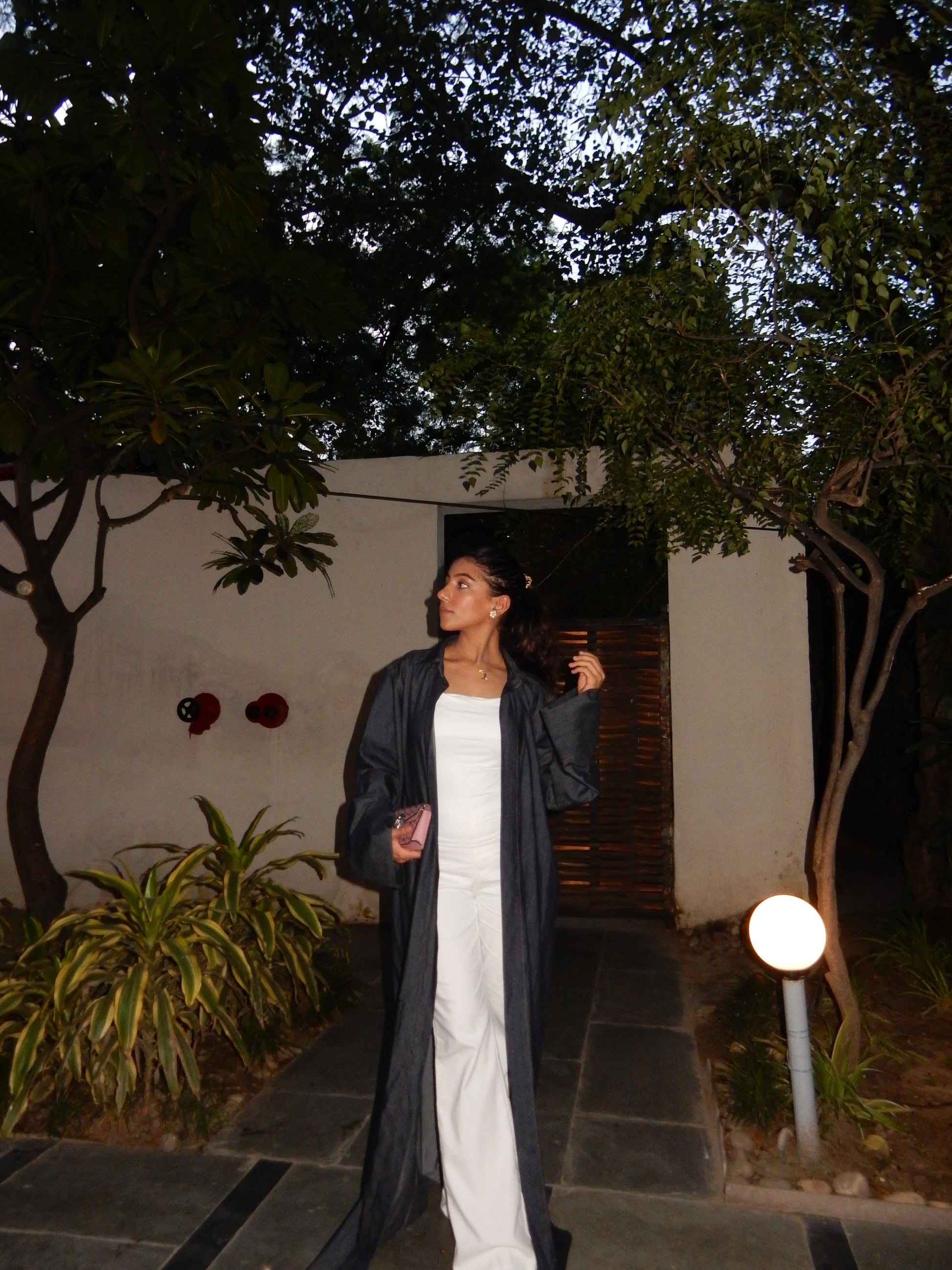 Avery Denim Shirt Abaya