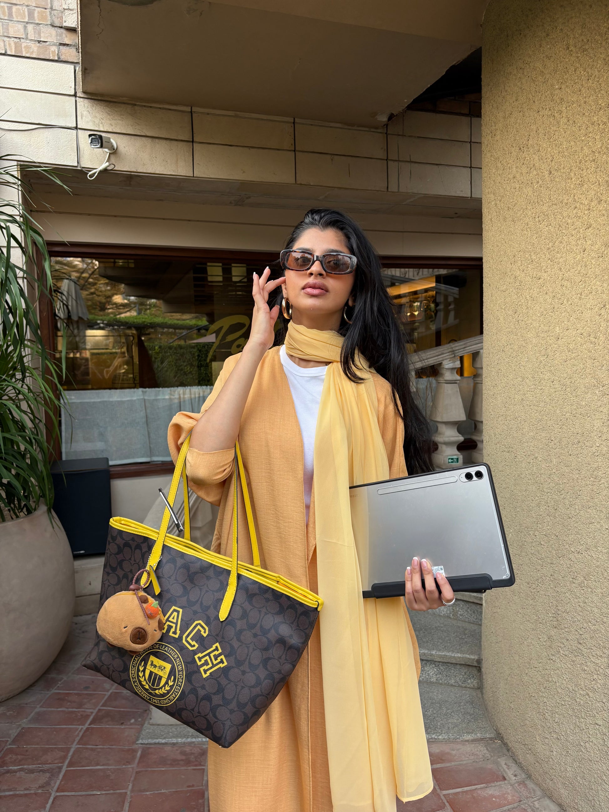 Ruya Abaya in Yellow