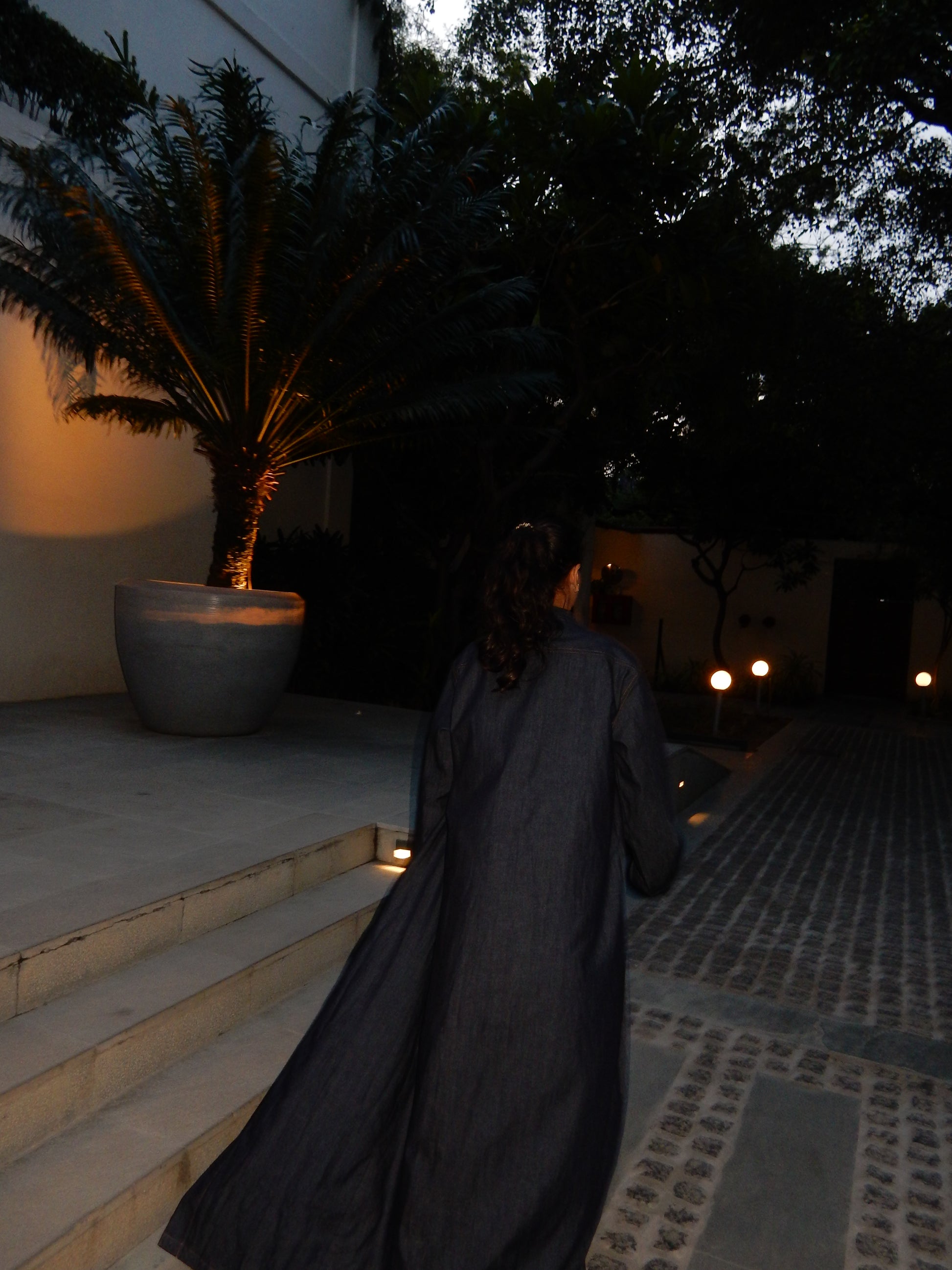 Avery Denim Shirt Abaya