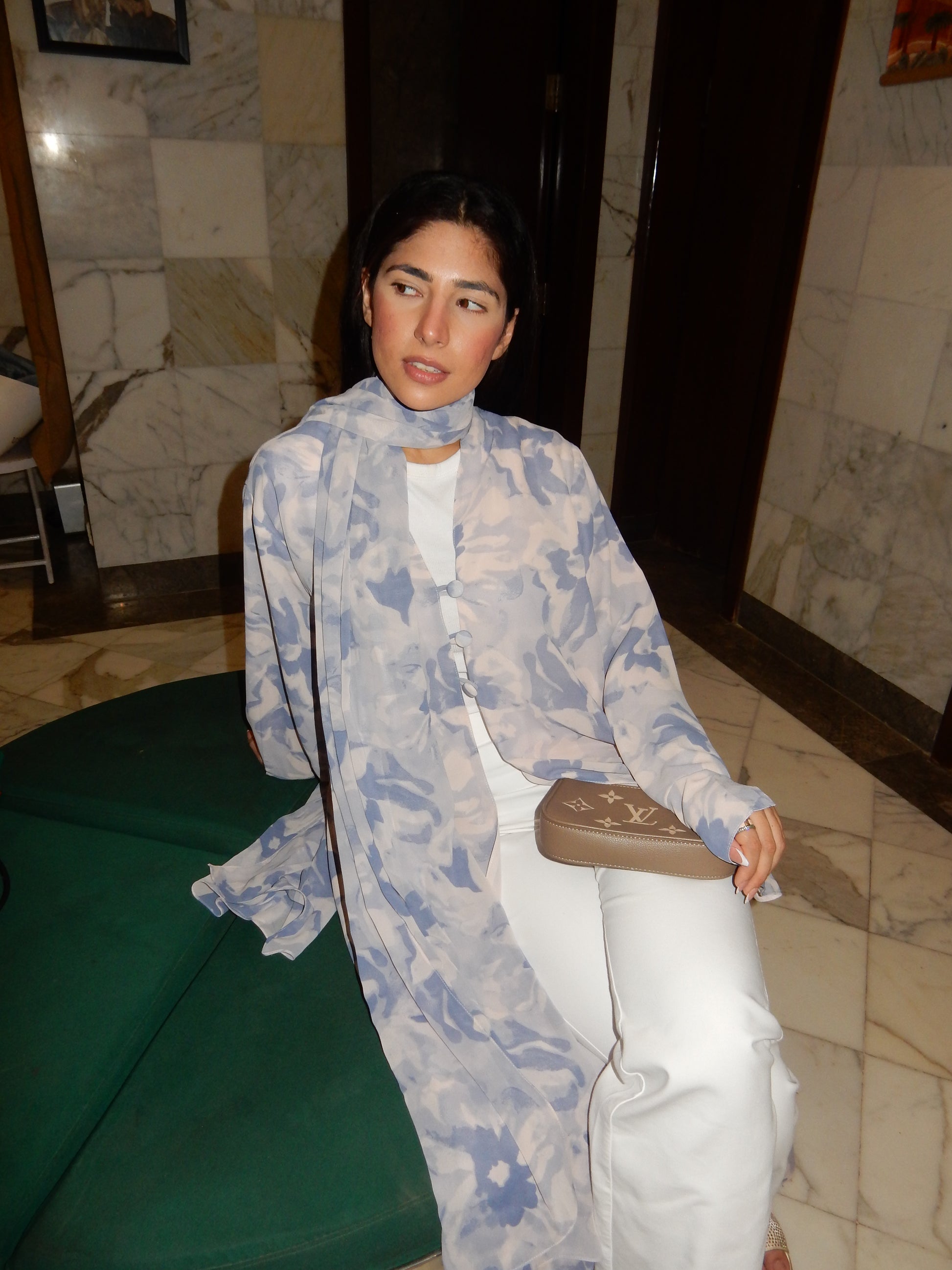 Naziya Printed Abaya