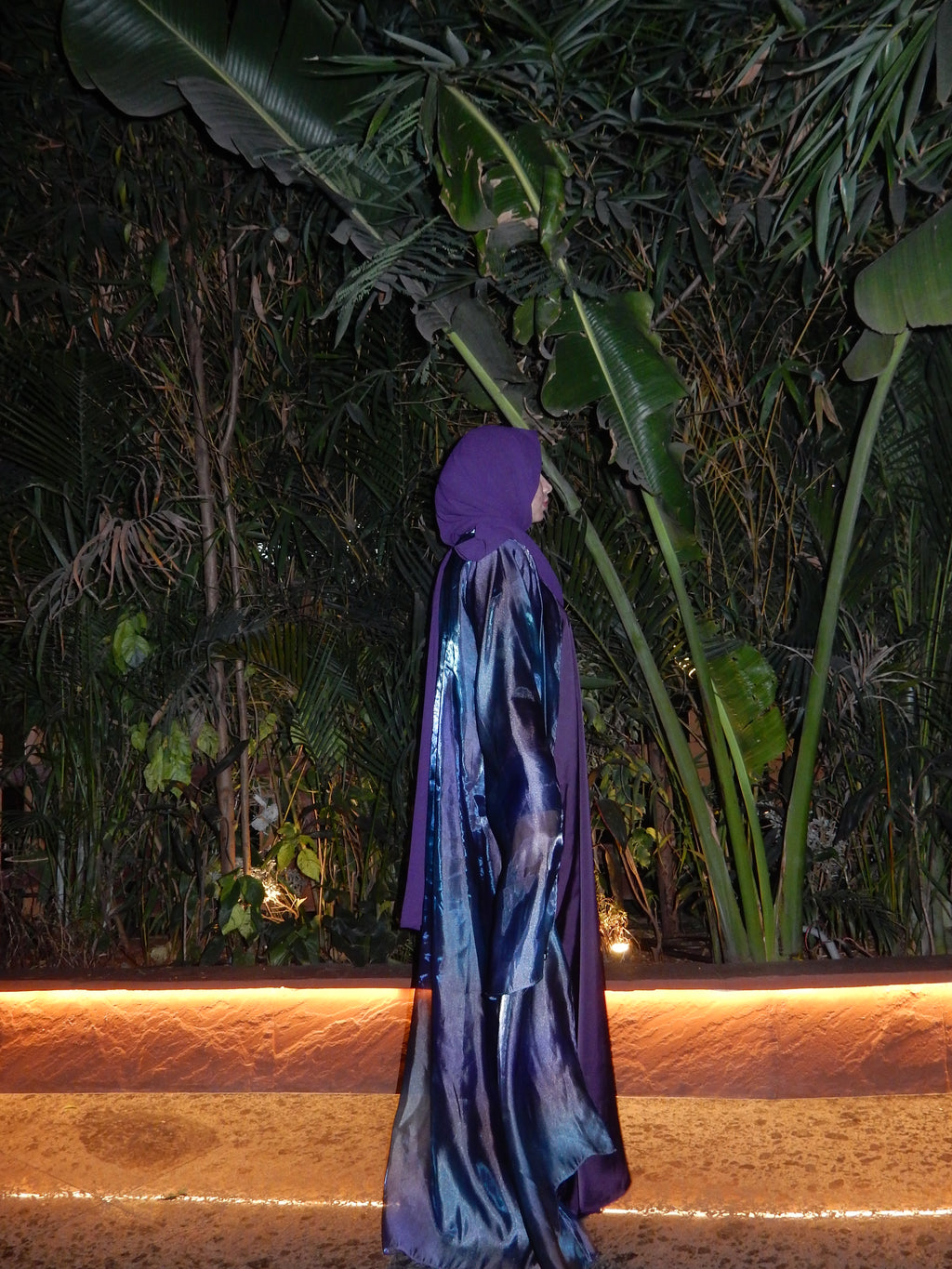 Moonlight Waterfall Sleeves Abaya + Inner Set