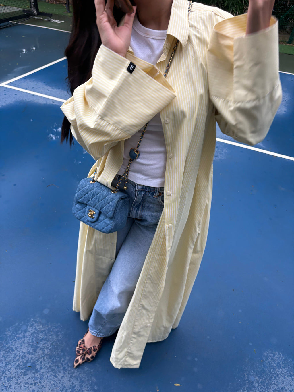 Irina Shirt Abaya Yellow