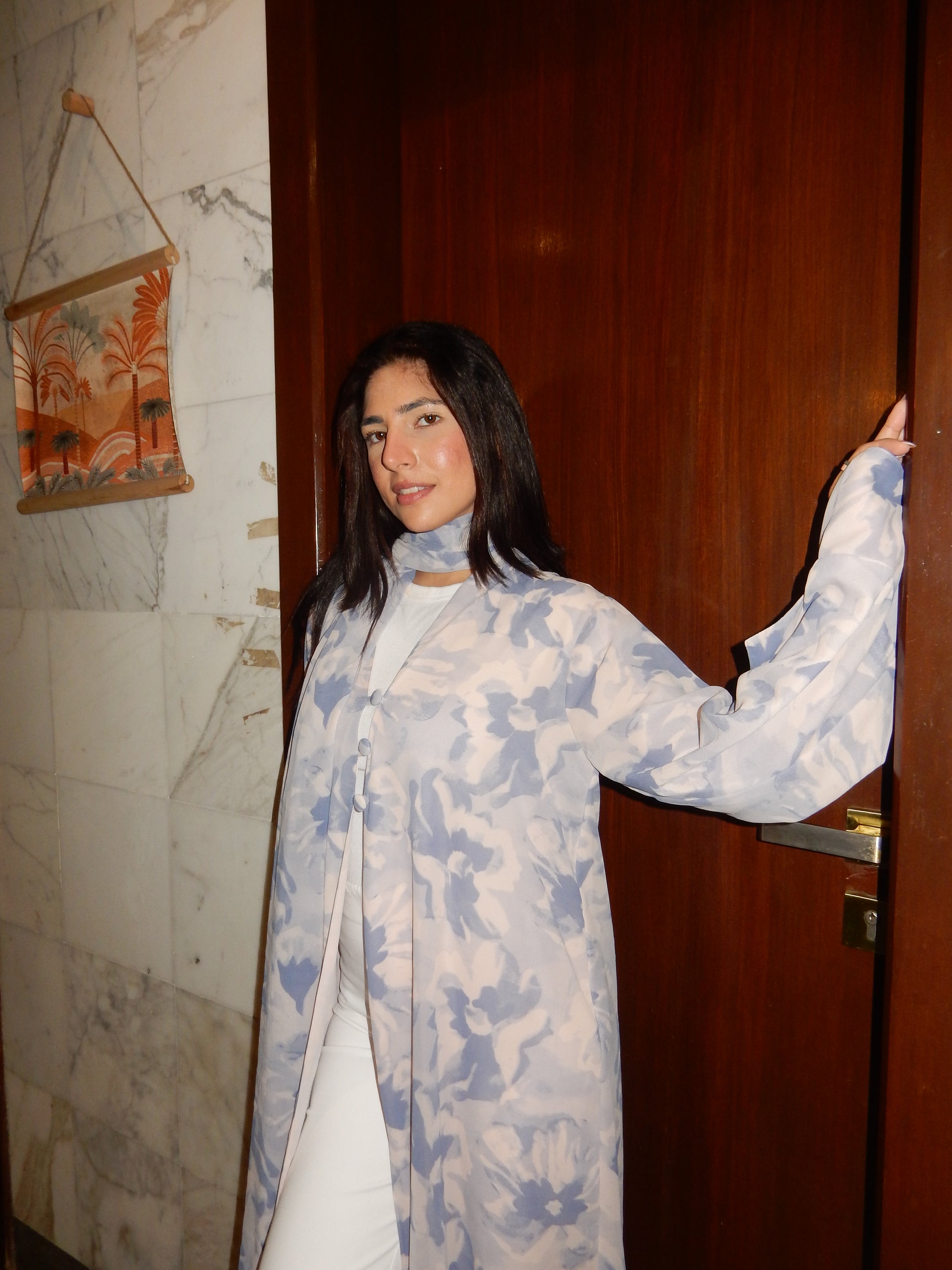 Naziya Printed Abaya