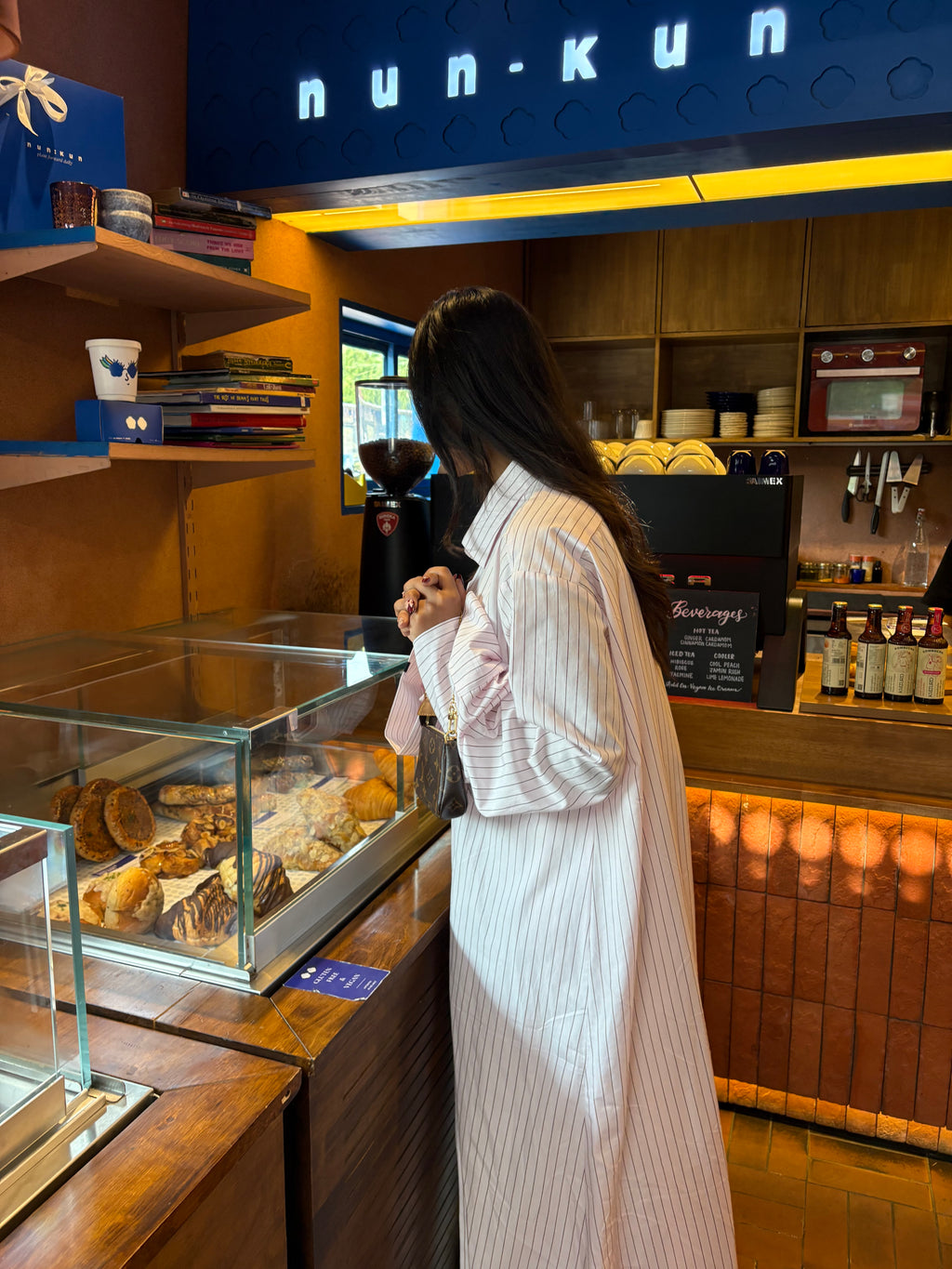 Irina Shirt Abaya in Pink