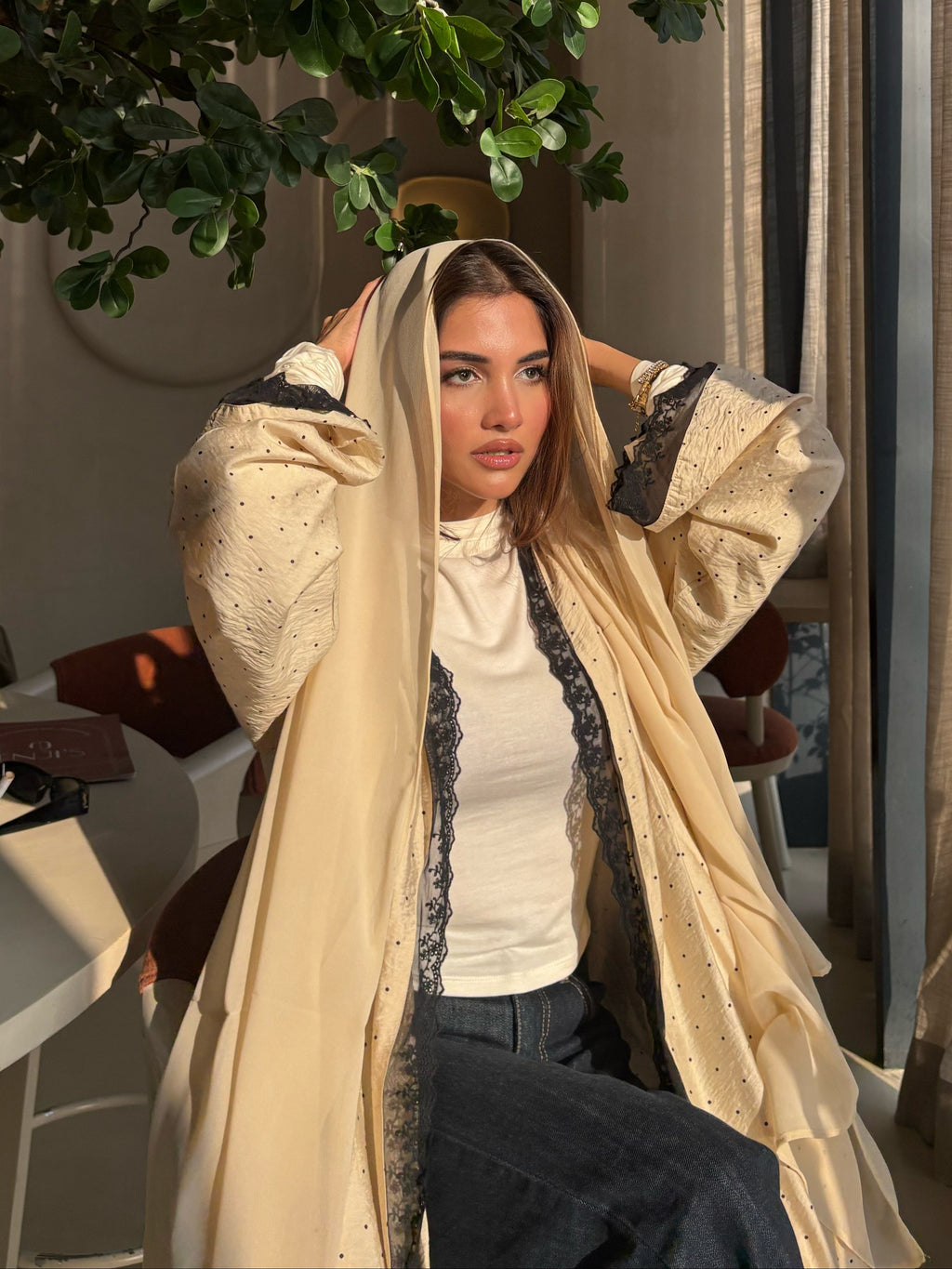 Sakina Polka Dot Abaya