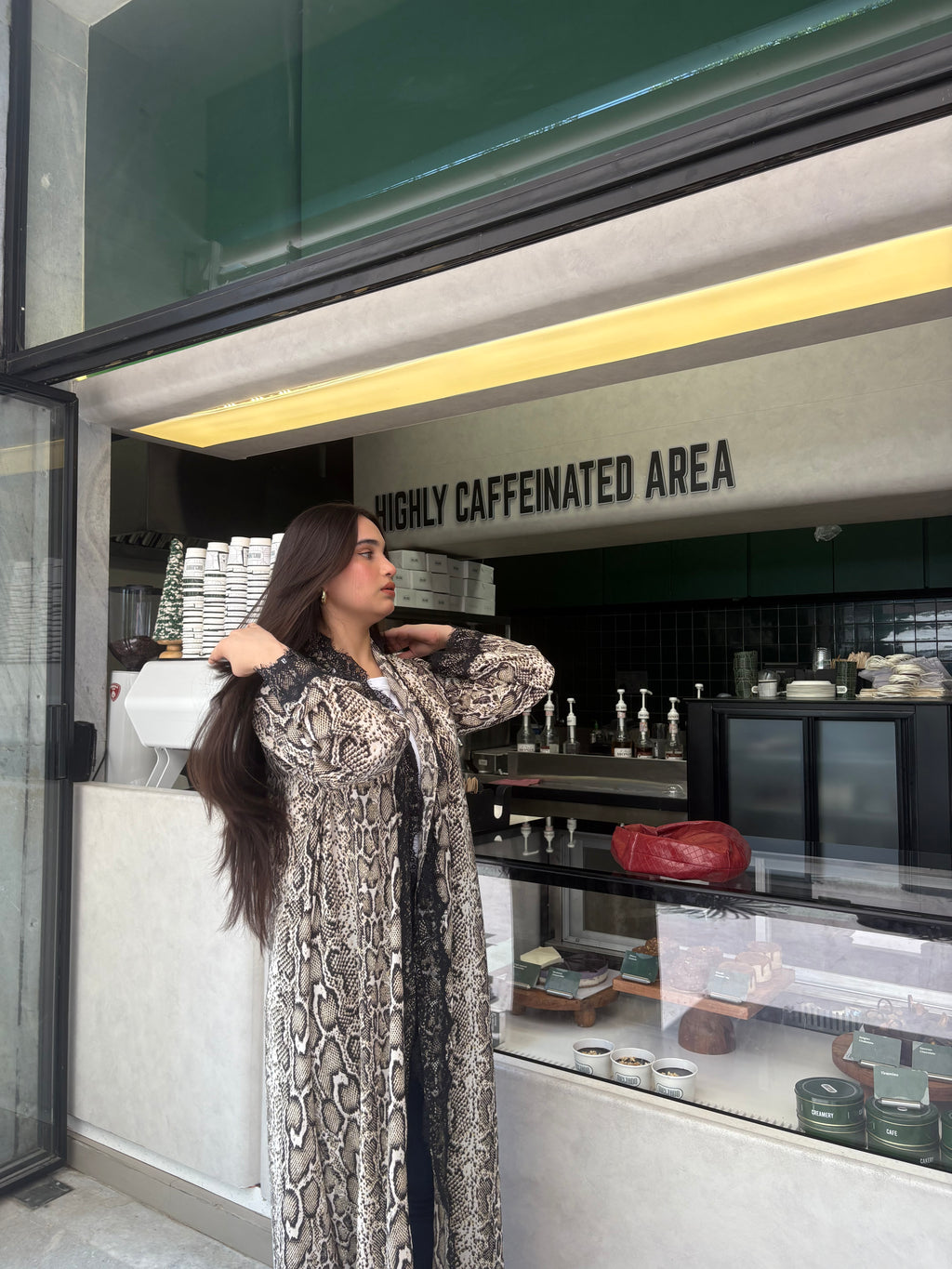 Beena Printed Abaya