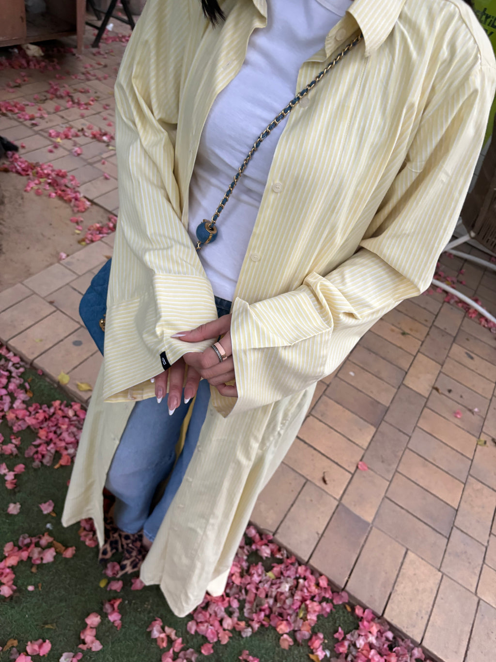 Irina Shirt Abaya Yellow