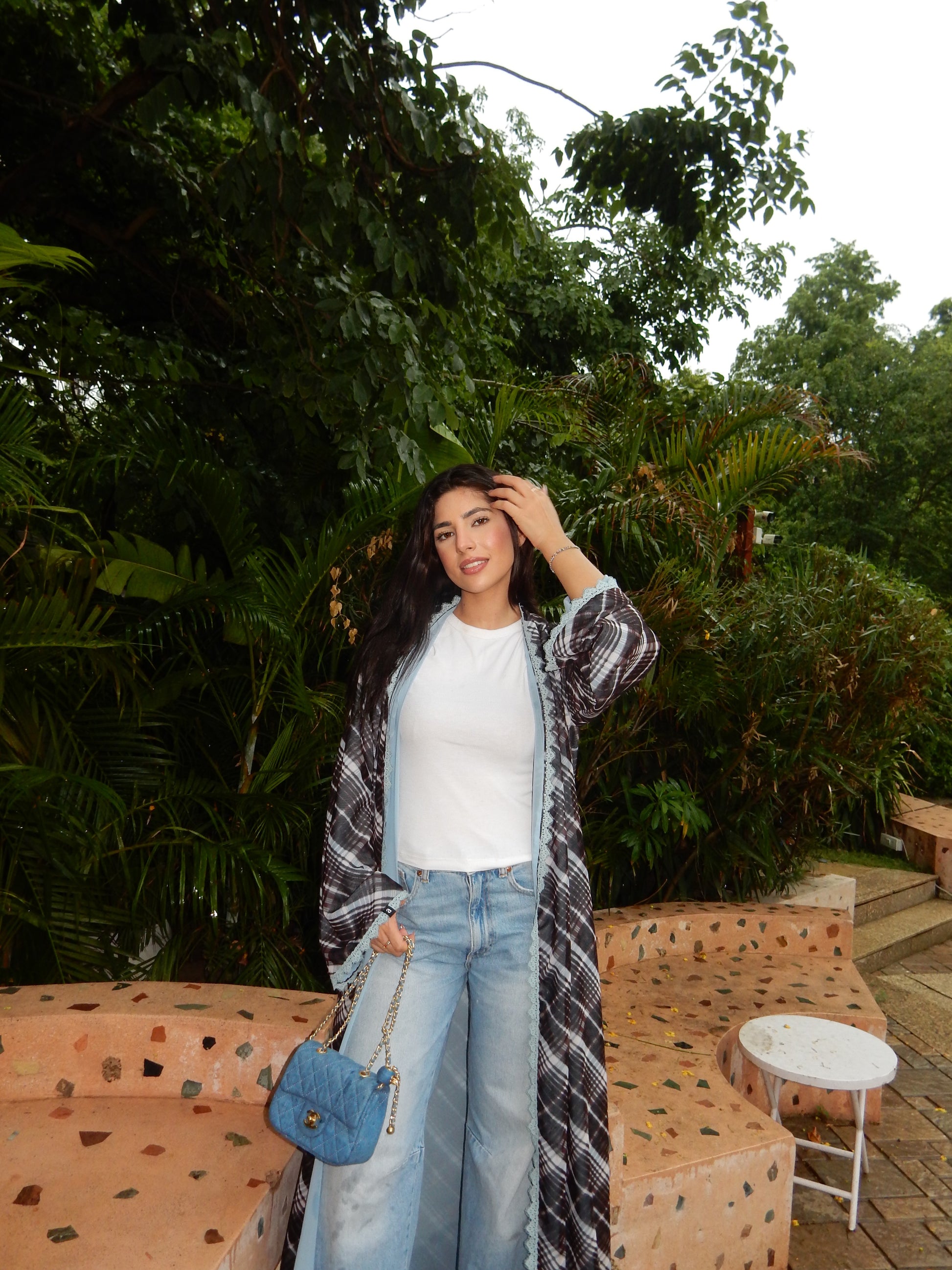Leena Printed Abaya