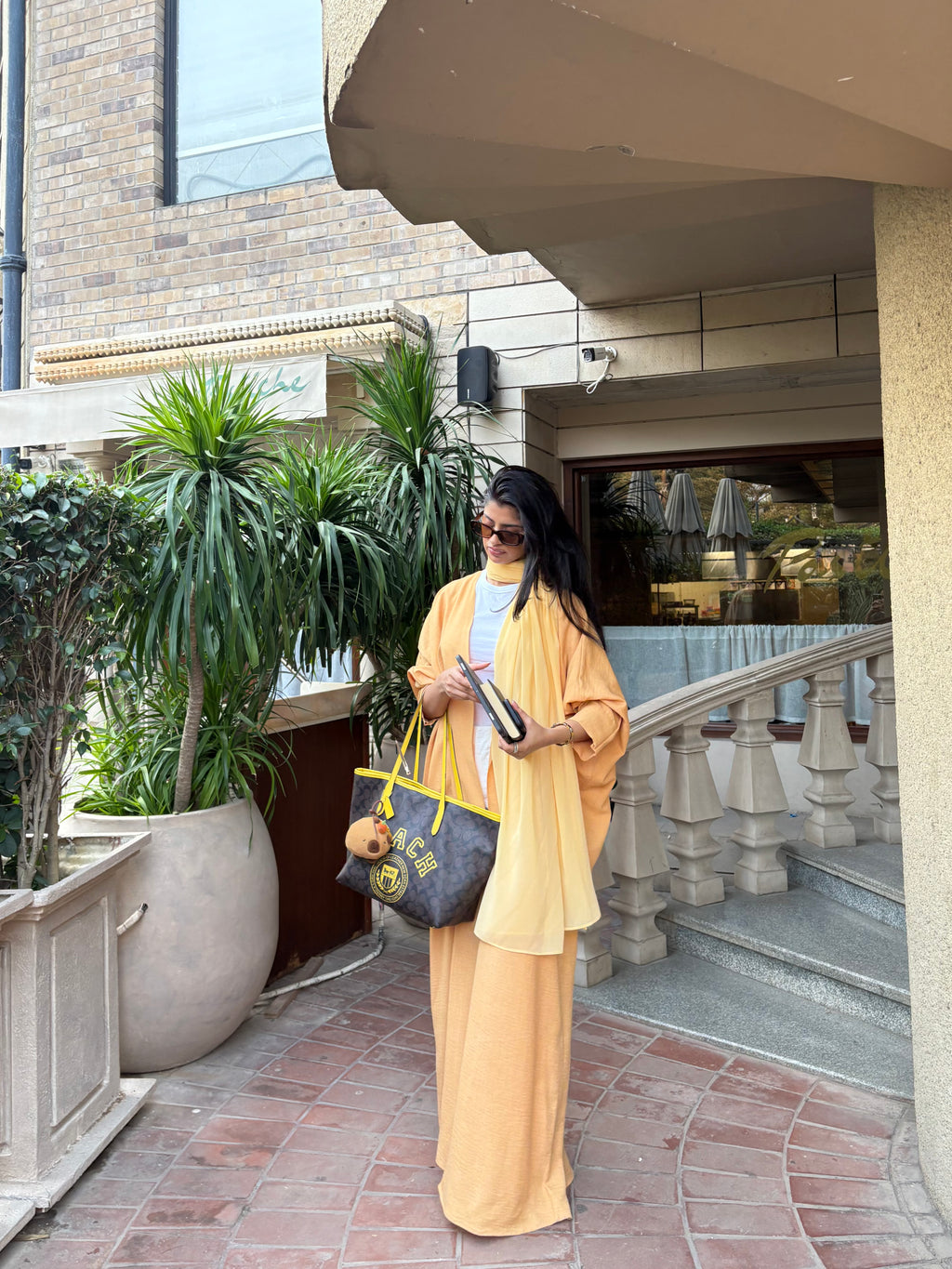 Ruya Abaya in Yellow