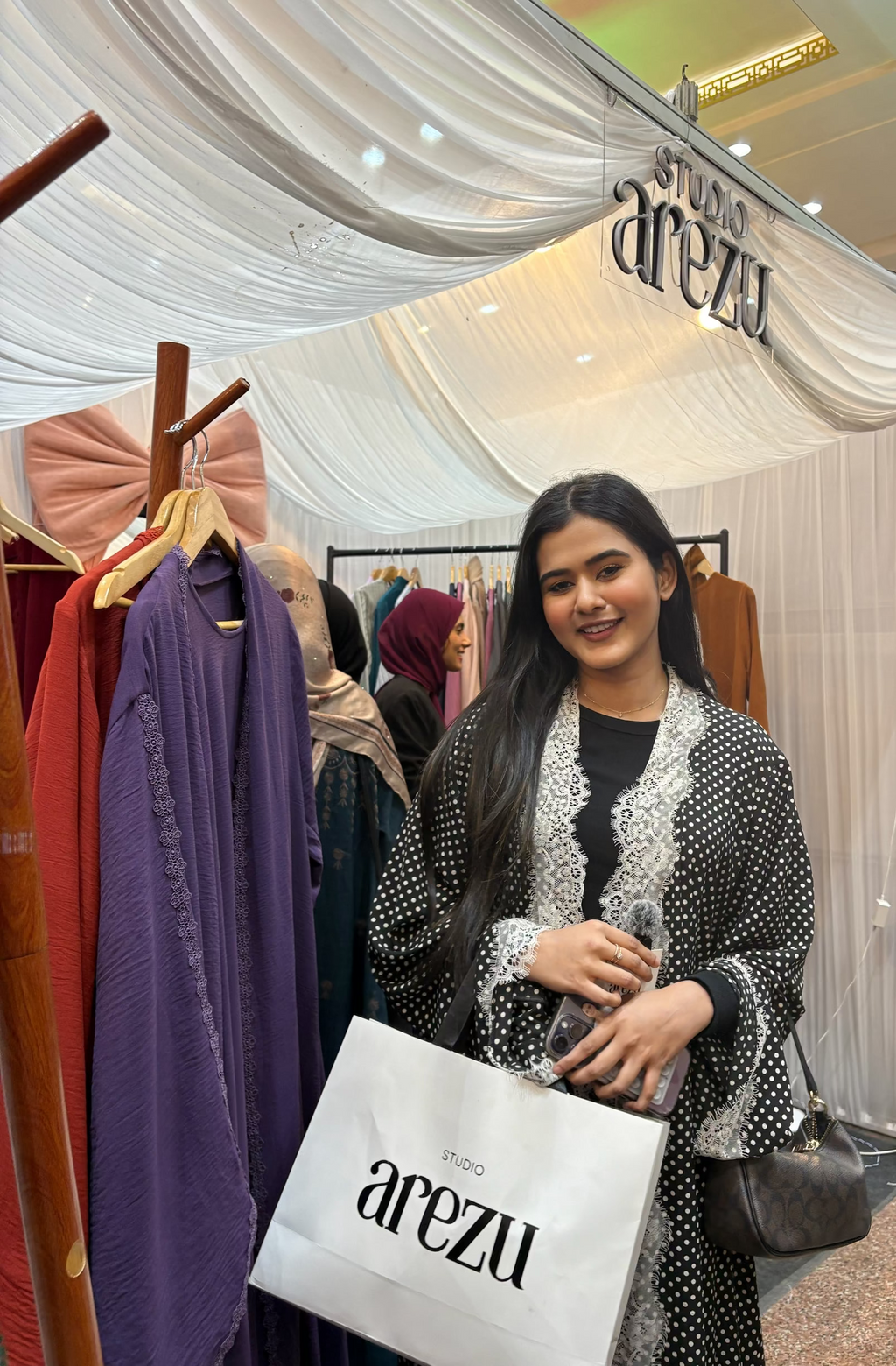 Leila Polka Dot Abaya