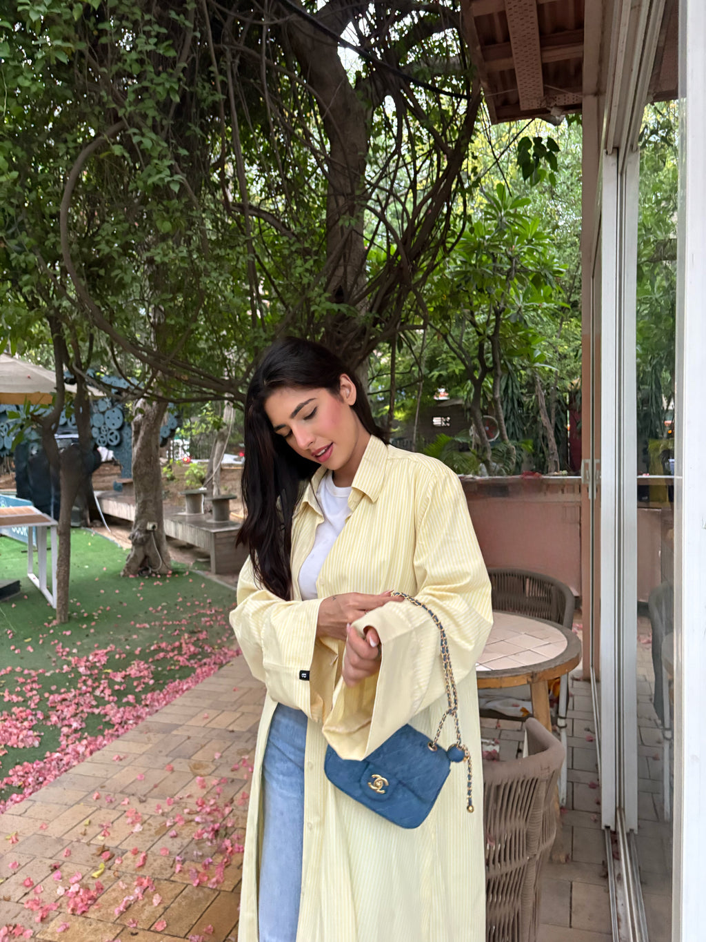 Irina Shirt Abaya Yellow