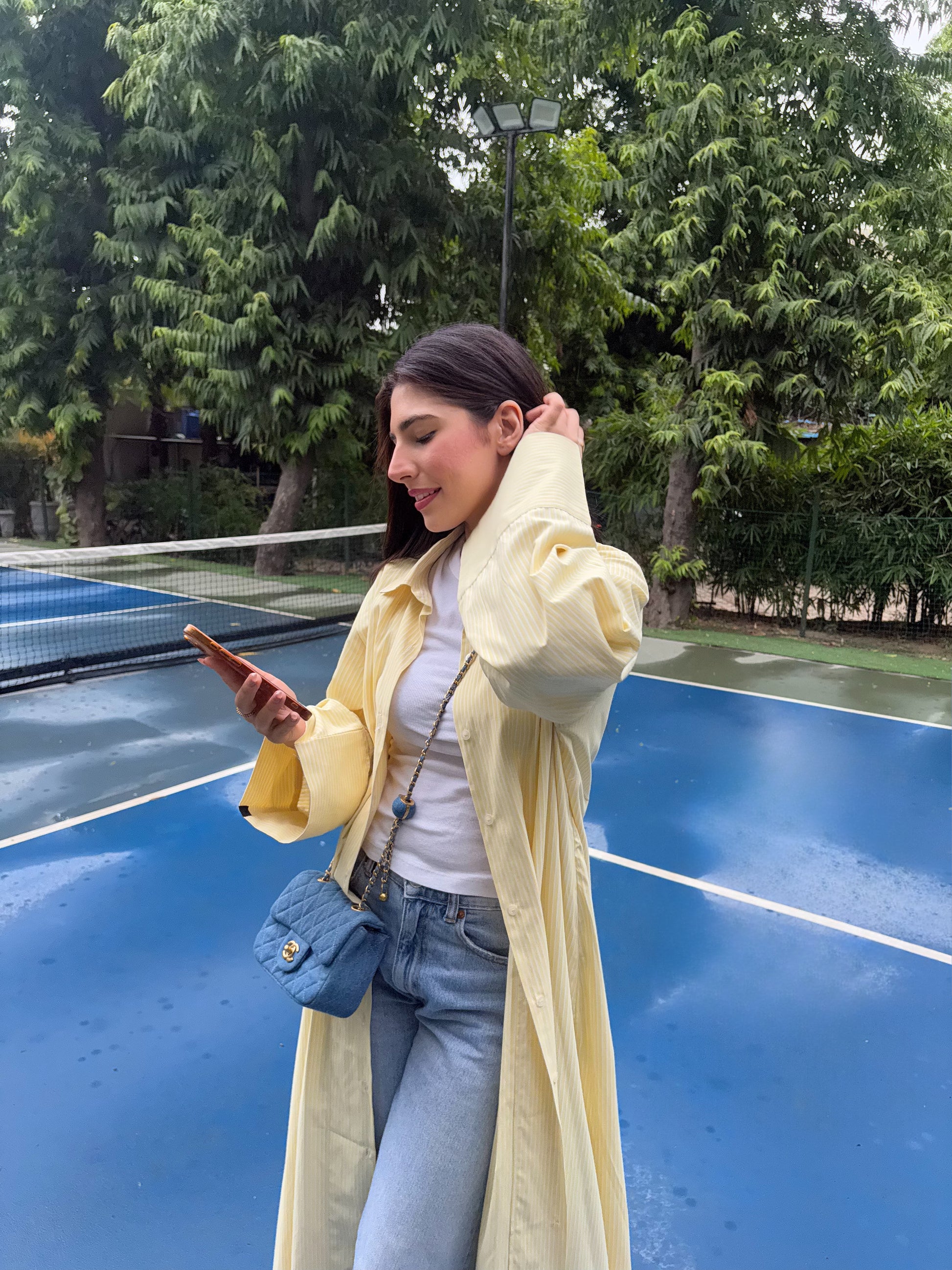 Irina Shirt Abaya Yellow