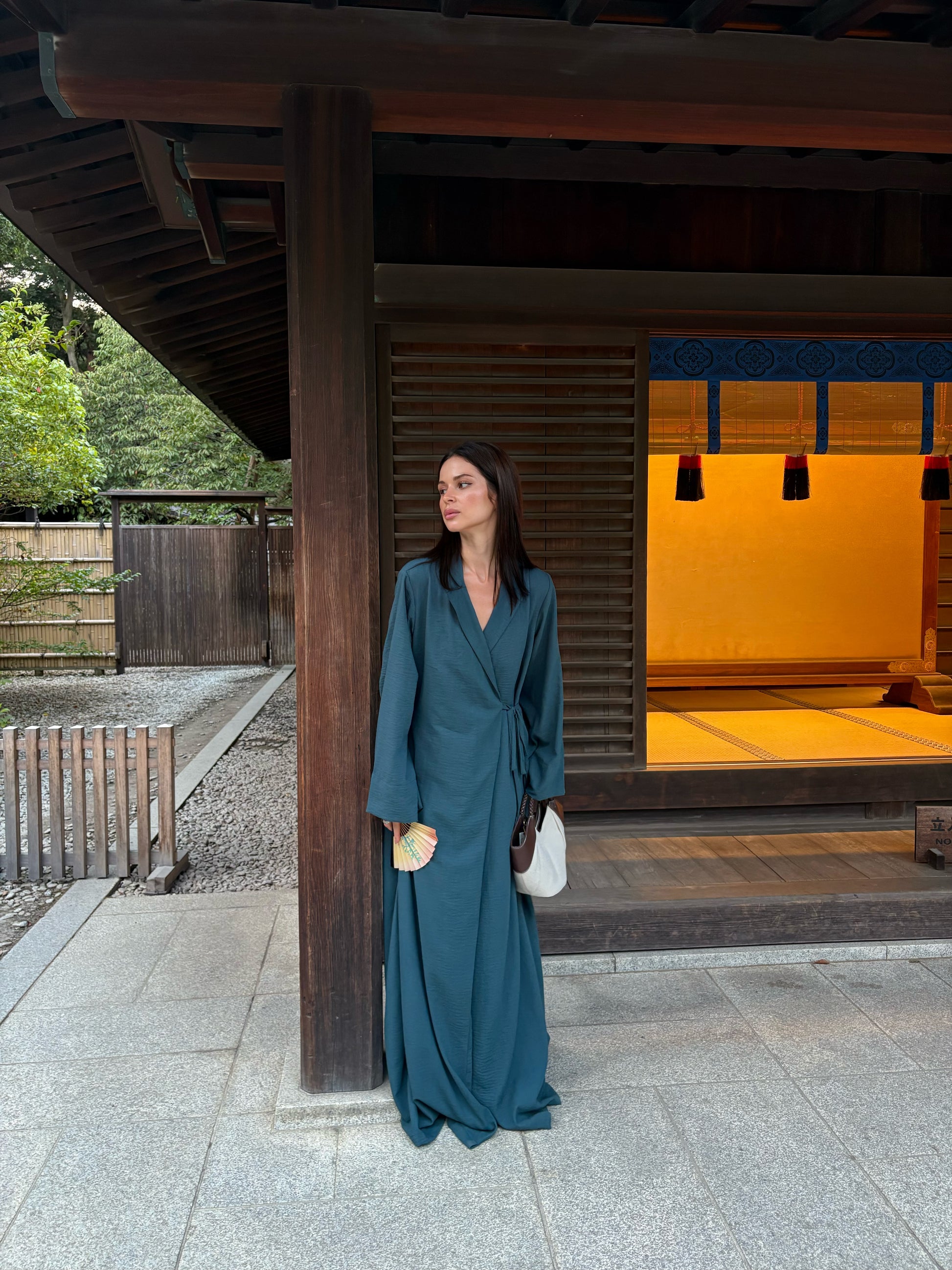 Miren Linen Wrap Around Abaya